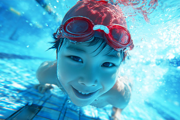 豊中で水泳・体操教室の体験実施中